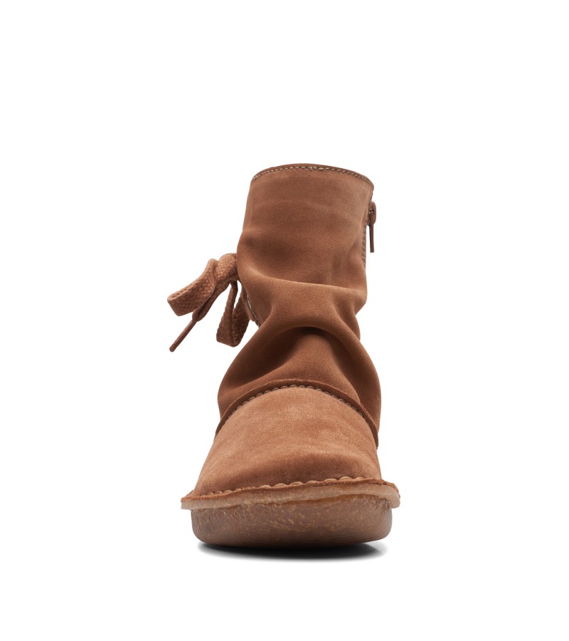 Clarks - Funny Oak Dark Tan Suede